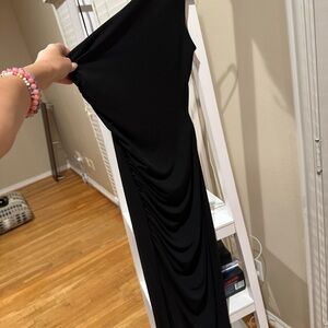 NWT Zara Black One Shoulder Dress